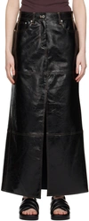STAND STUDIO BLACK FRANCIE FAUX-LEATHER MAXI SKIRT