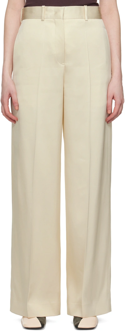 Jil Sander Off-white Tailored Trousers In 280 Natural
