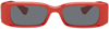 BONNIE CLYDE RED DOUBLE SLAP SUNGLASSES