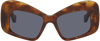 Loewe Anagram Round Sunglasses In Havana