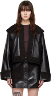 Stand Studio Black Corinne Leather Jacket In Black
