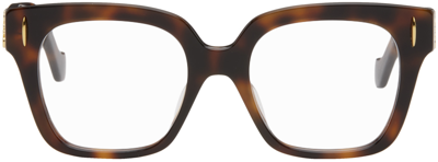 Loewe Brown Anagram Glasses In Dark Havana