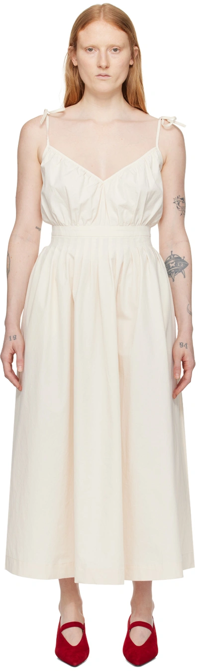Le Petit Trou Off-white Sarah Maxi Dress In Cream