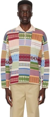 Bode Long-sleeved Polo Shirt In Multi
