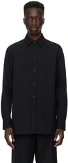 Jil Sander Black Regular Solid Shirt In 001 Black