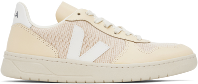 Veja V-10 J-mesh Sneakers In Jute_white_multico