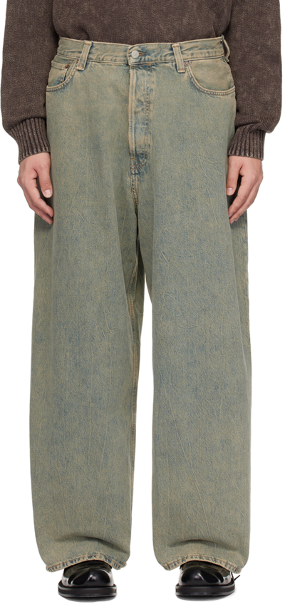 Acne Studios Delta Denim Jean In Blue & Beige