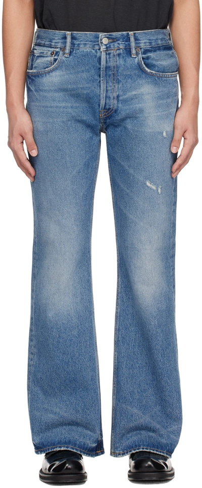 Acne Studios Blue 1992 Jeans In 863 Mid Blue
