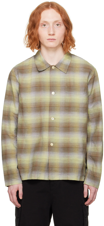 Our Legacy Murky Static Fabric Shirt In Murky Static Summer Weave