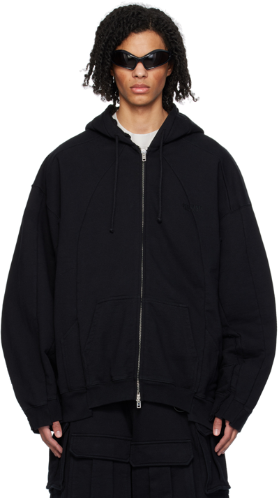 Vetements Black Paneled Hoodie