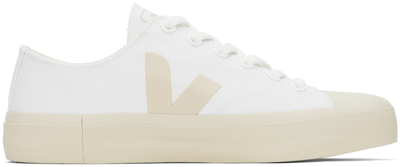 Veja White Wata Ii Low Canvas Sneakers In White_pierre