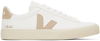 VEJA WHITE & BEIGE CAMPO LEATHER SNEAKERS
