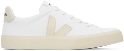 Veja Trainers Campo Chromefree White Nautic In Extra-white_natural-suede