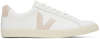 VEJA WHITE ESPLAR LOGO LEATHER SNEAKERS