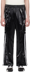 Doublet Laminate Track Pants In Black