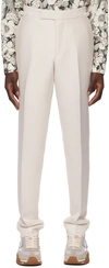 Tom Ford Whipcord Atticus Tailored Trousers In Bone