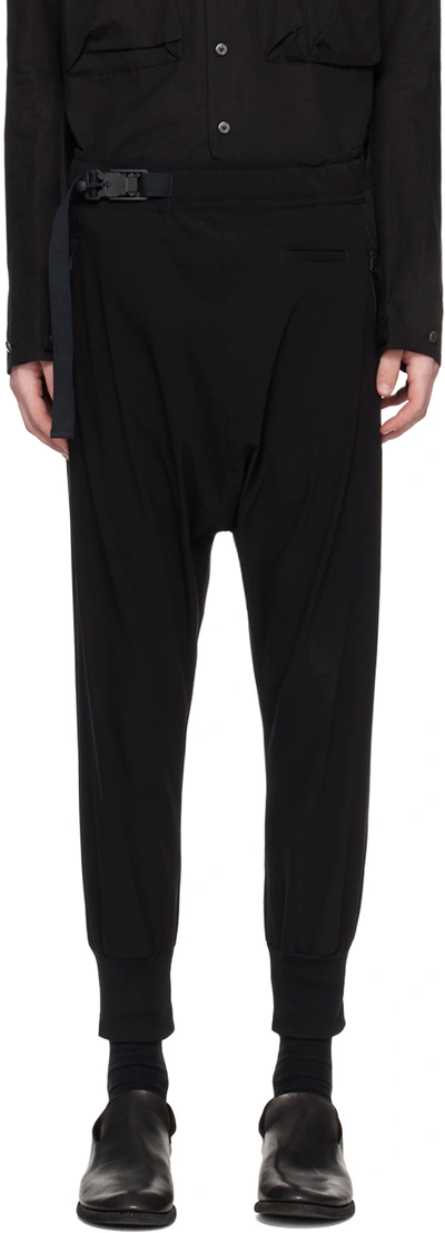 The Viridi-anne Black Water-repellent Trousers In A-black