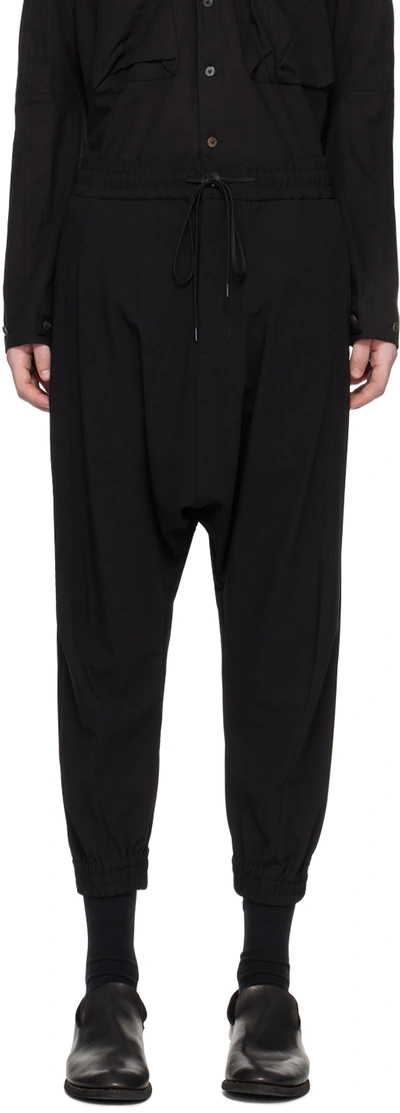 The Viridi-anne Black Four-pocket Trousers In A-black