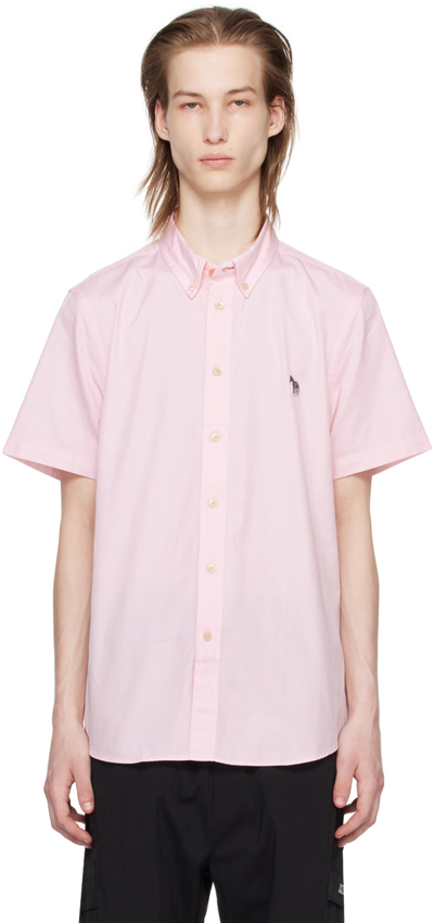 Ps By Paul Smith Pink Zebra Shirt In 20 Pinks