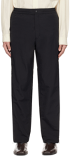 SOLID HOMME BLACK EXTENSION TROUSERS