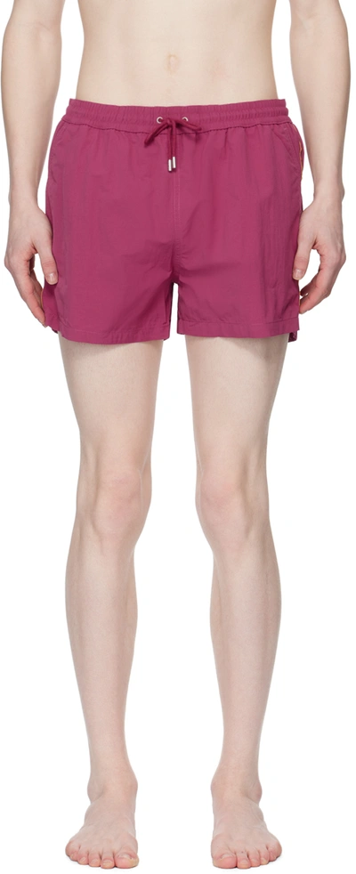 Paul Smith Purple Artist Stripe Swim Shorts In 59 Purples