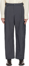 SOLID HOMME GRAY CINCH CARGO PANTS