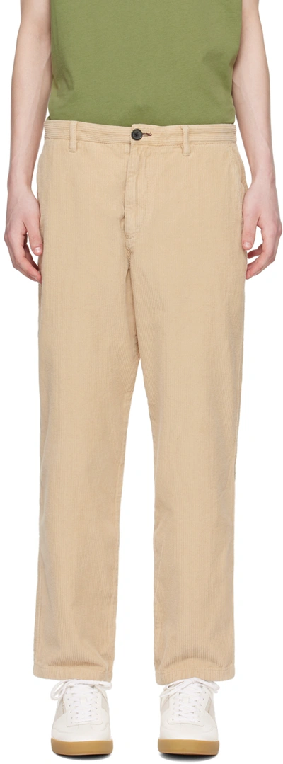 Ps By Paul Smith Tan Corduroy Trousers In 62 Browns