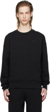 AMI ALEXANDRE MATTIUSSI BLACK AMI DE CŒUR SWEATSHIRT