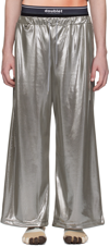 Doublet Silver Chain Link Track Pants In Silver