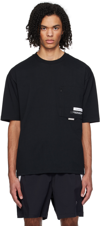IZZUE BLACK EMBROIDERED T-SHIRT