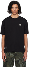 AAPE BY A BATHING APE BLACK PATCH T-SHIRT