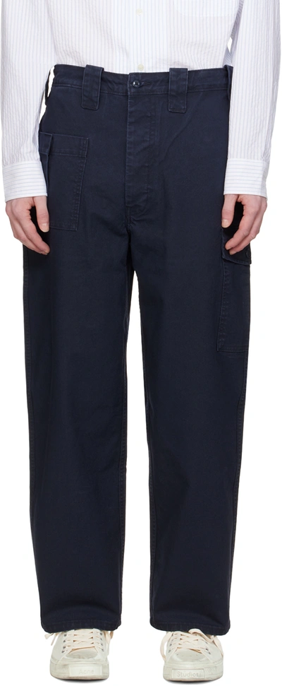 Levi's Navy Utility Cargo Pants In Anthracite Night