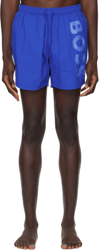Hugo Boss Blue Quick-drying Swim Shorts