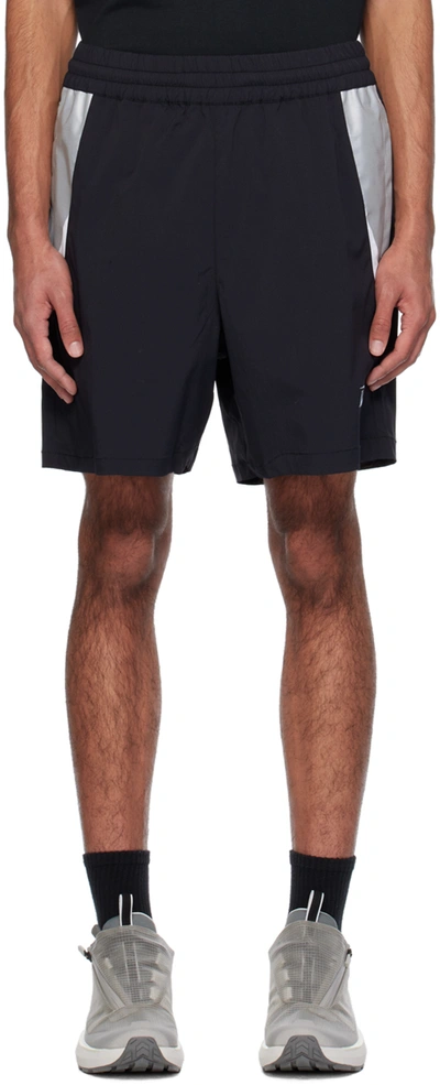 Izzue Black Printed Shorts In Bkx