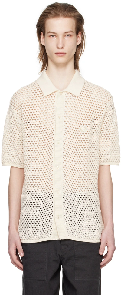 Fred Perry Off-white Buttoned Shirt In 560