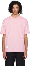 AAPE BY A BATHING APE PINK PATCH T-SHIRT