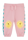 STELLA MCCARTNEY STELLA MCCARTNEY KIDS SMILEY SUNFLOWER PRINTED COTTON SWEATPANTS