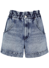 ISABEL MARANT TITEA PAPERBAG DENIM SHORTS