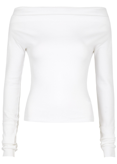 Free People Gigi Stretch-cotton Top In Ivory