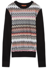 Missoni Zigzag Ribbed-knit Top In Multicoloured