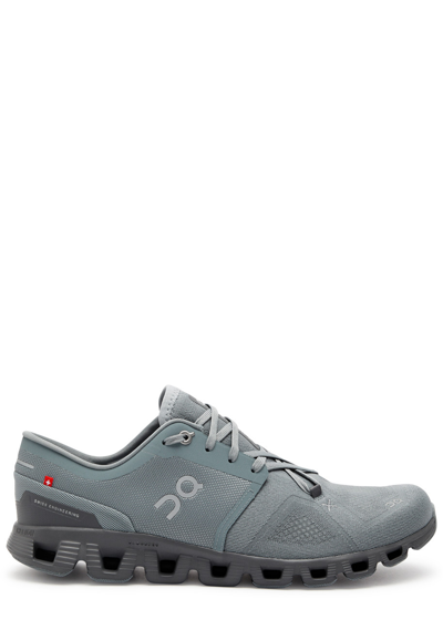On Running Cloud X 3 Mesh Sneakers In Grey