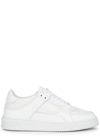 Represent Apex Leather And Suede Sneakers In White