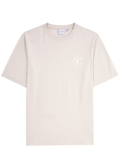 Daily Paper Circle Logo-print Cotton T-shirt In Beige