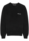 PALM ANGELS LOGO-EMBROIDERED COTTON JUMPER