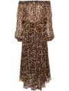 MARANT ETOILE VOLGA PRINTED LONG DRESS