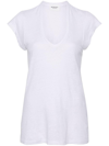 Isabel Marant Étoile Zankou Linen T-shirt In White