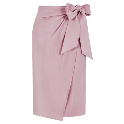 Femponiq Bow Tie Wrap Skirt (pastel Pink)