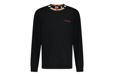 Pre-owned Burberry Long Sleeve Icon T-shirt Black