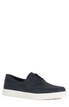 Geox Man Loafers Navy Size 8 Leather In Blue