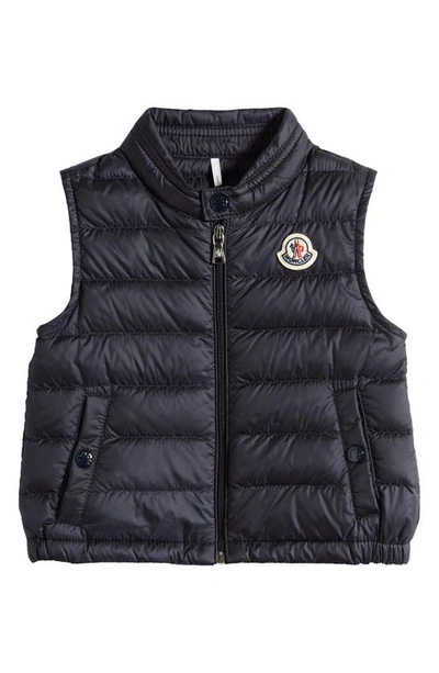 Moncler Kids' New Amaury Quilted Down Vest In Blue